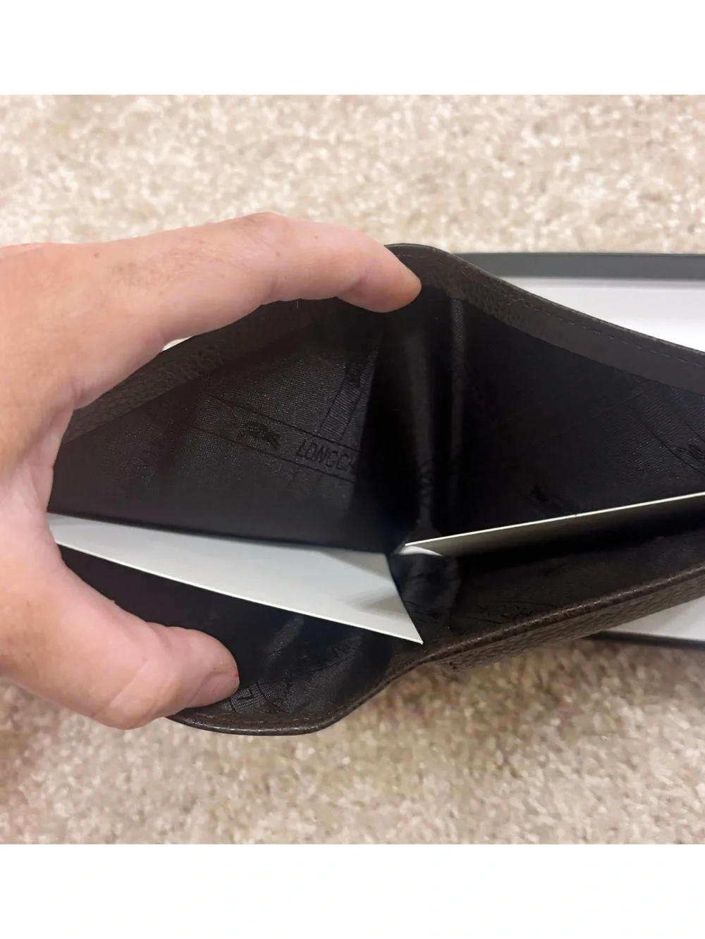 NEW Longchamp Men’s Leather Wallet